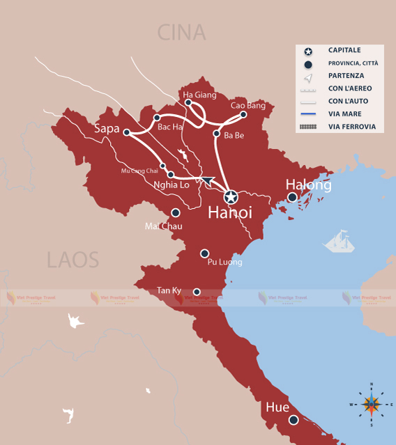 TOUR VIETNAM DEL NORD – LUNGO LE STRADE MENO BATTUTE