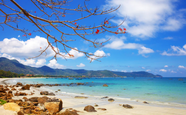 La spiaggia dell'isola di Con Dao