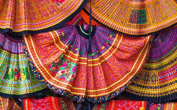 le texture della minoranza etnica di Thai