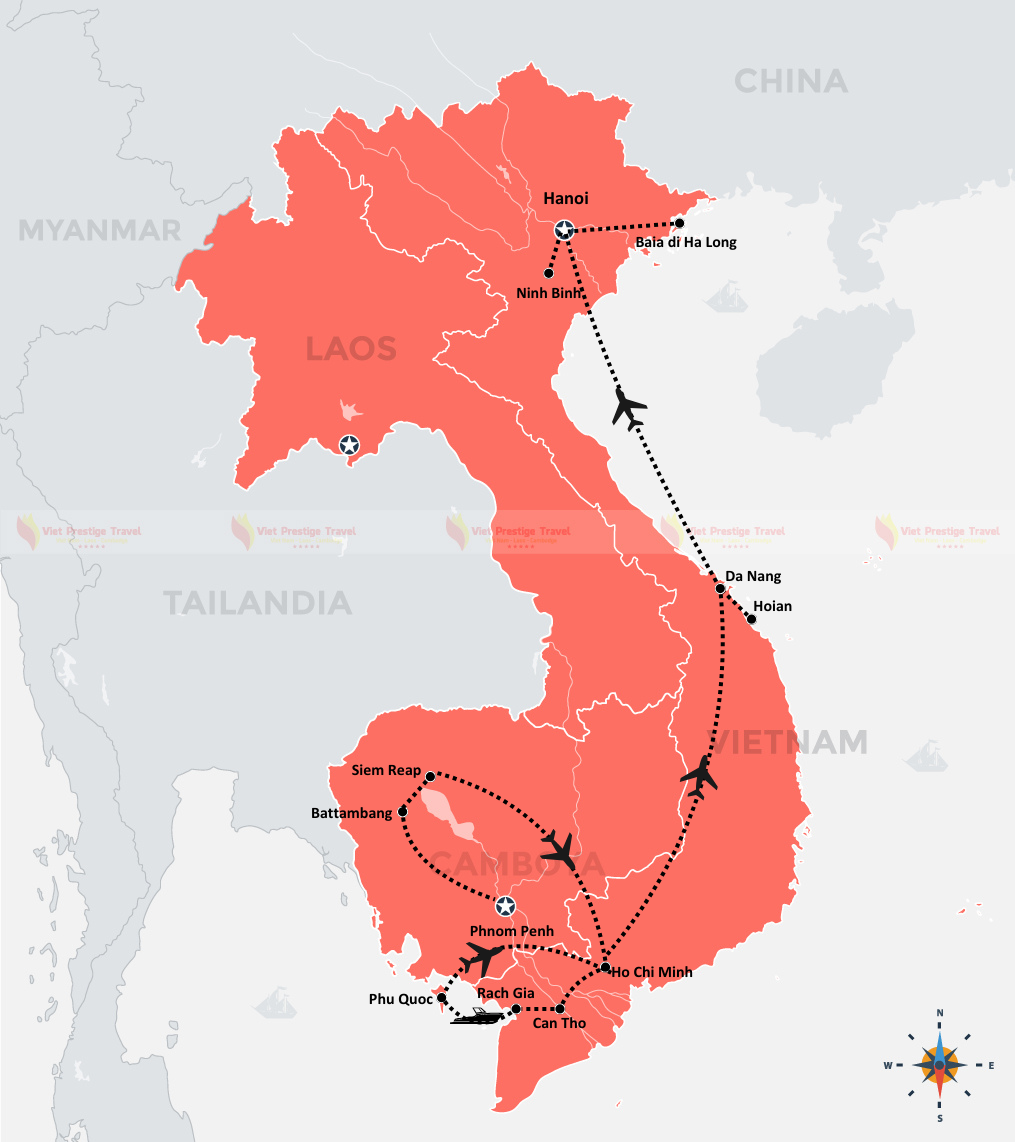 TOUR AVVENTURA CLASSICA DEL VIETNAM E CAMBOGIA