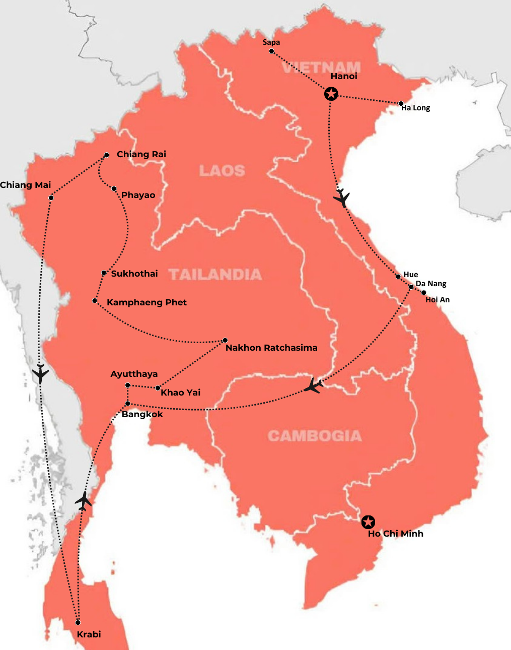 GRAN TOUR TRA VIETNAM E THAILANDIA