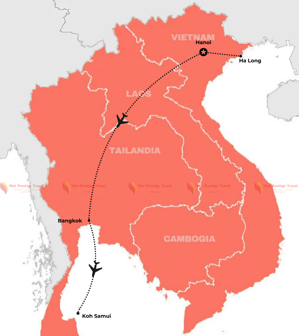 TOUR RILASSANTE DA HANOI A SAMUI